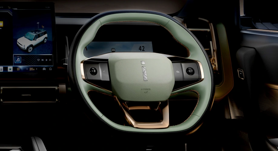 Leather Steering Wheel with Multi Function Features